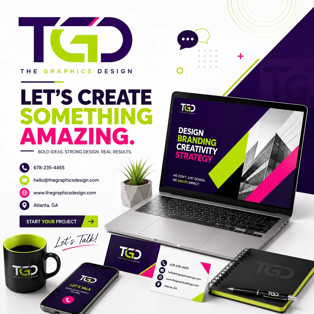 Contact The Graphics Design Atlanta graphic design agency