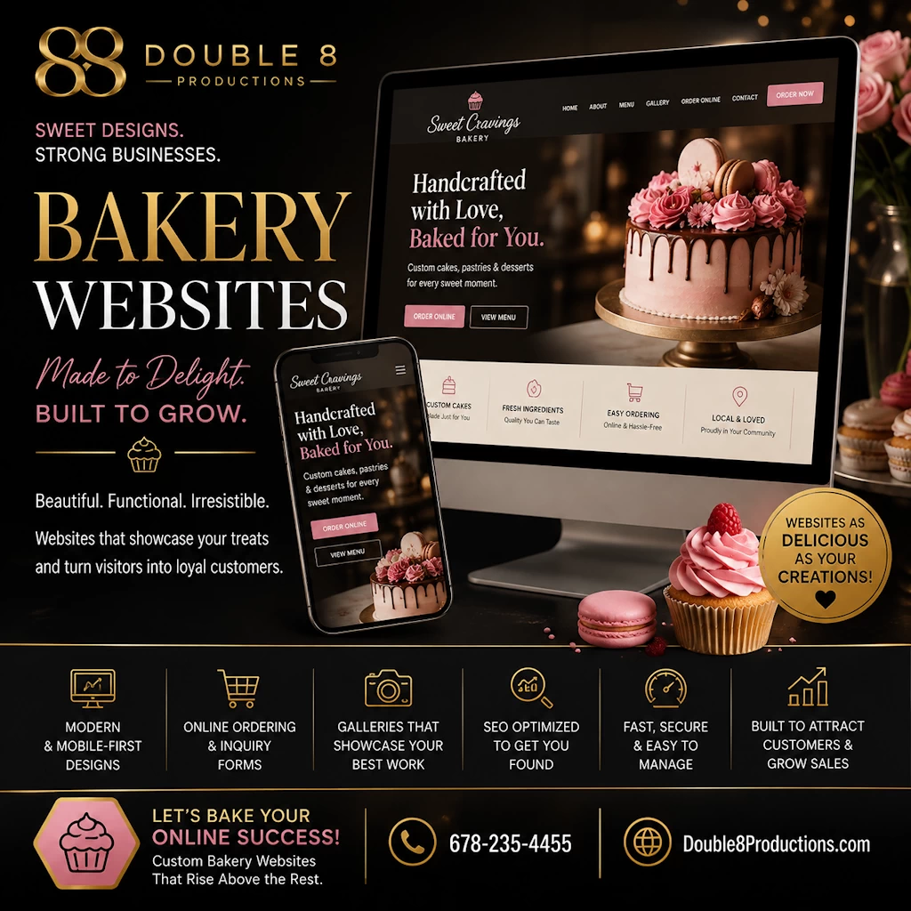 Bakery website design portfolio sample