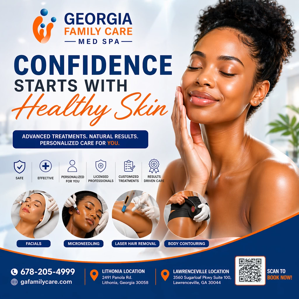 Med spa flyer and advertising design
