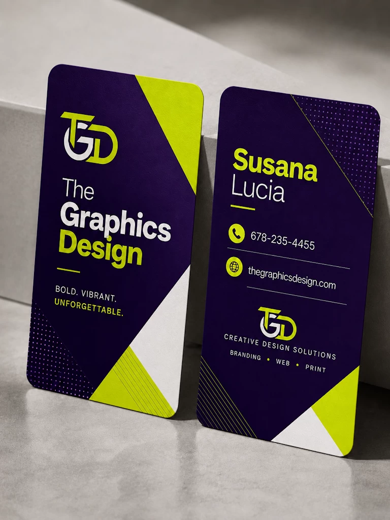 Professional business card design Atlanta